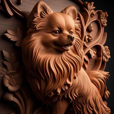 3D model Pomeranian dog (STL)